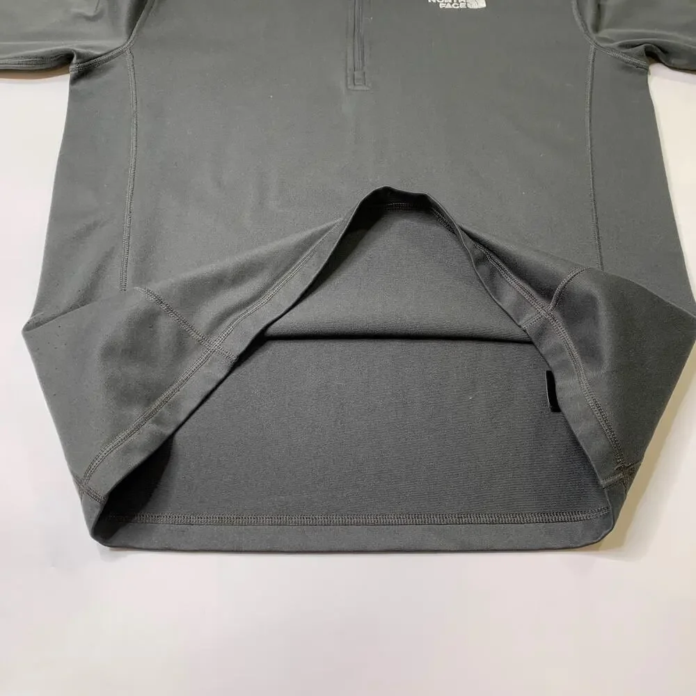 The North Face Sweatshirt Mens M Medium Graphite Tech Glacier 1/4 Zip Pullover